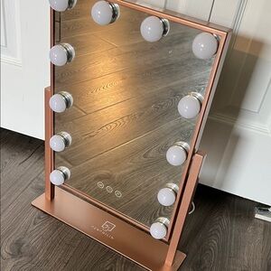 Copper Vanity Mirror with Lights